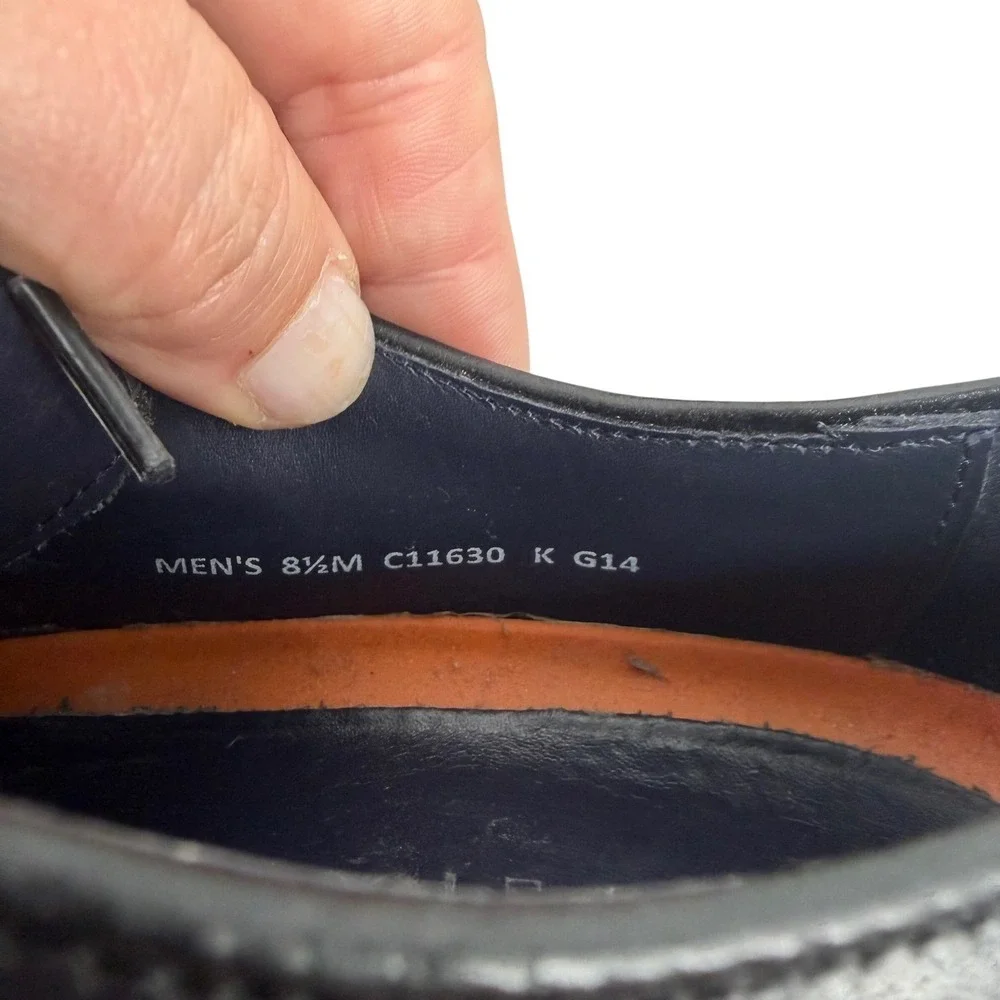 Cole Haan Grand.OS Mens Black Leather Cap Toe Oxford Dress Shoes Size 8.5 M
